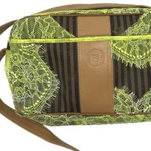 FENDI Vintage Crossbody Customized W Lace In Neon